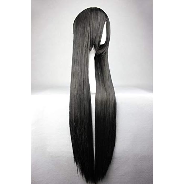 DILLARDS 100Cm Anime Wig Black Universal Long Straight Hair Cosplay Hair Accessories - Image 4